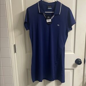 Good Good  Navy Golf Dress with White Trim. New With Tags